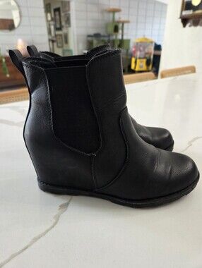 Target Black Women's Wedge Chelsea Boots